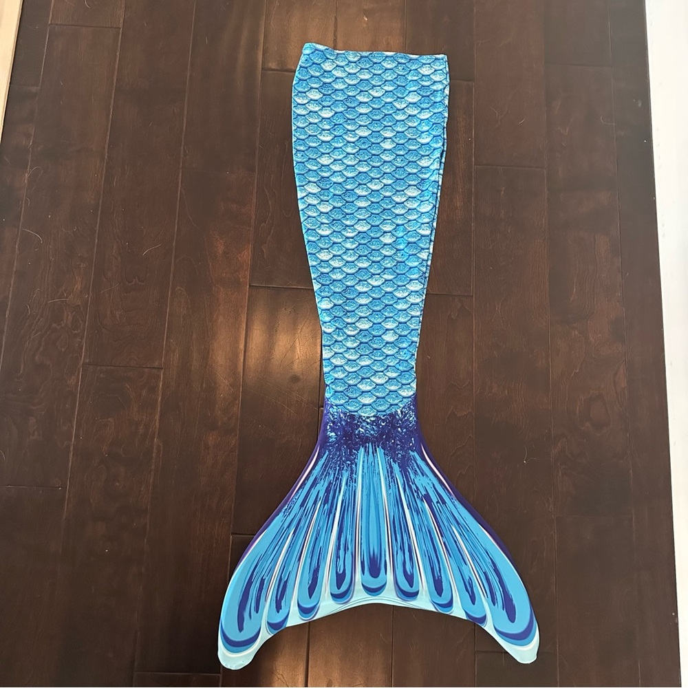 FinFun Mermaid Tail aqua Youth Swimmable Mermaid Tail with Monofin